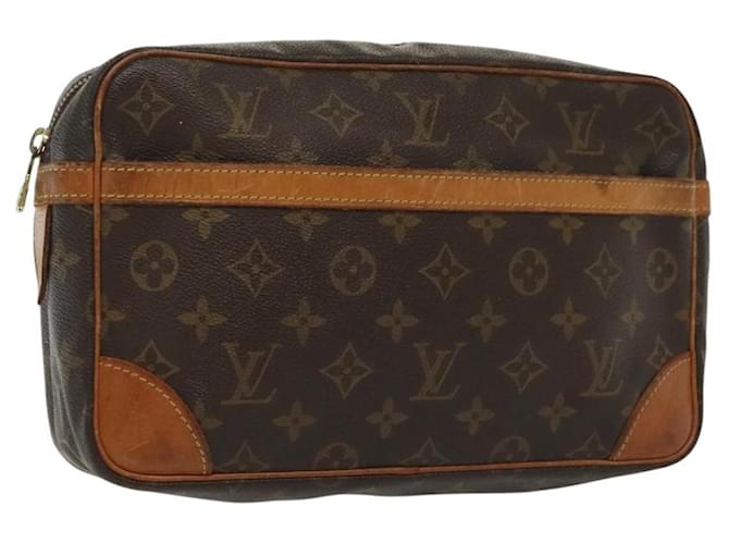 LOUIS VUITTON Monogram Compiegne 28 Clutch Bag M51845 LV Auth 137738 Cloth  ref.2451042