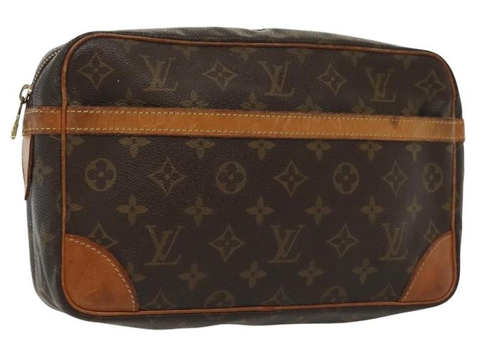 LOUIS VUITTON Pochette Compiegne 28 M51845 LV Auth 137738 Monogramme