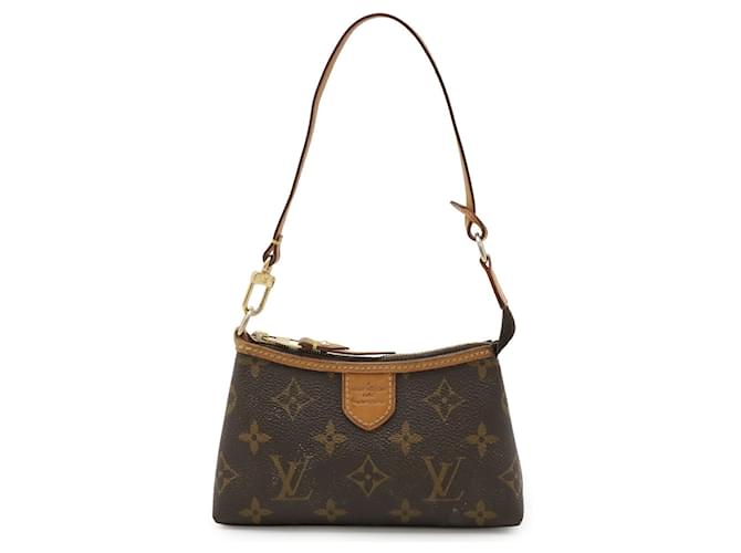 Louis Vuitton Monogram Mini Pochette Brown Patent leather  ref.2451319