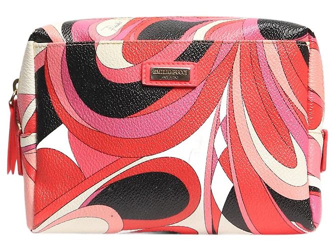 Emilio Pucci Red and pink vanity bag