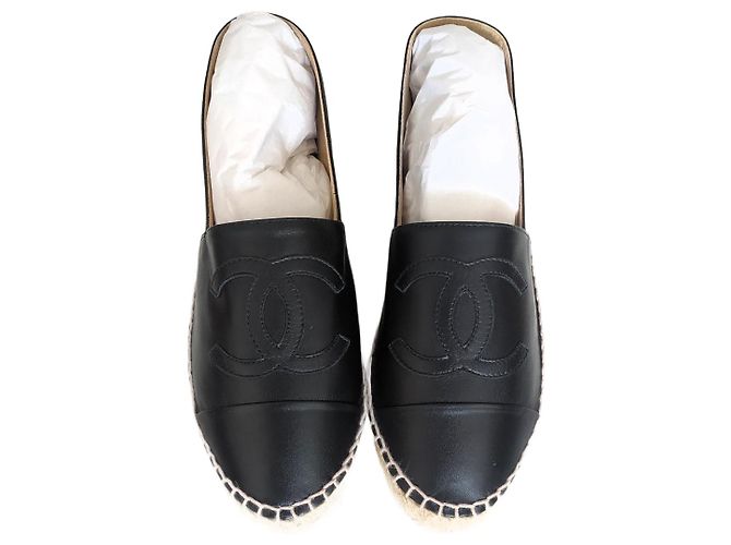 Chanel Espadrilles Schwarz