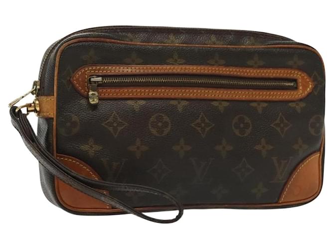LOUIS VUITTON Monogram Marly Dragonne GM Clutch Bag M51825 LV Auth th6294 Cloth  ref.2451939
