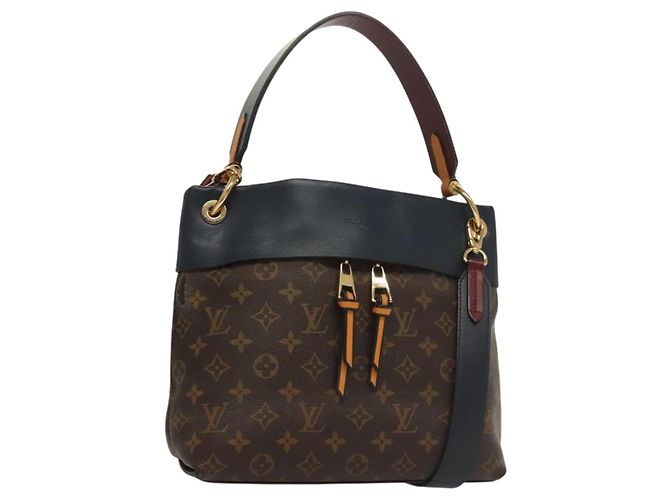 LOUIS VUITTON Bolsa de Ombro Monogram Tuile Reevess 2way M43441 LV Auth 129721 Monograma