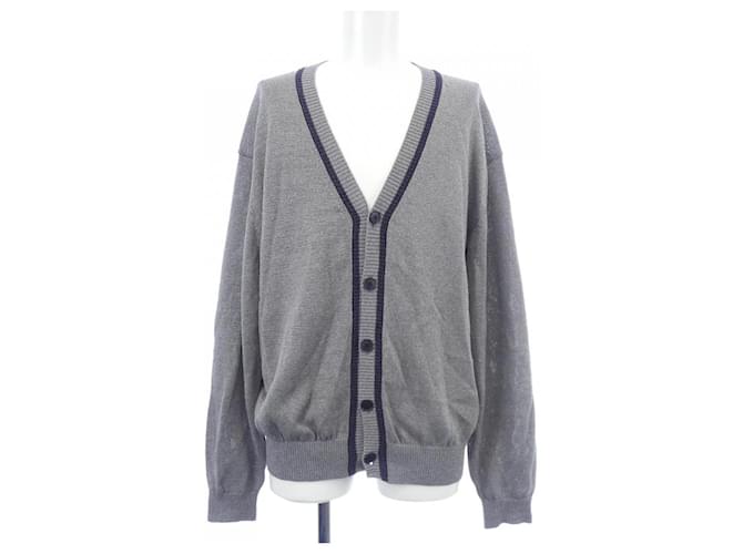 Autre Marque Denham Wool Cardigan Grey Cotton  ref.2452499