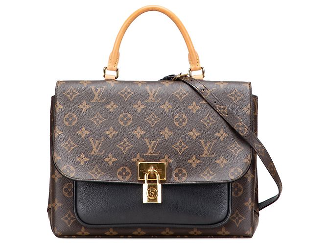 Louis Vuitton Marrone Monogramma Marignan Nero