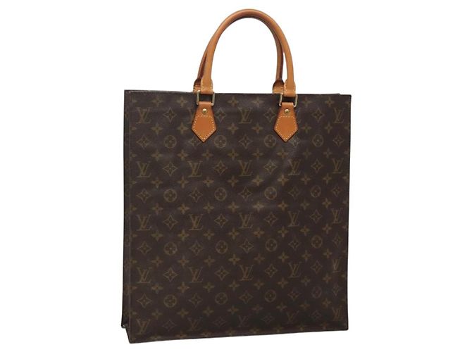 LOUIS VUITTON Bolsa Sac Plat Monogram M51140 LV Auth 138610 Monograma