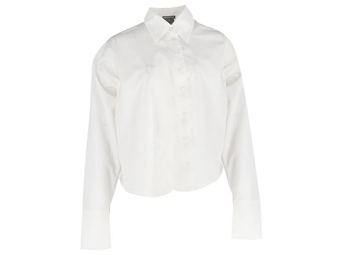 Camisa de una manga Ann Demeulemeester en algodón blanco