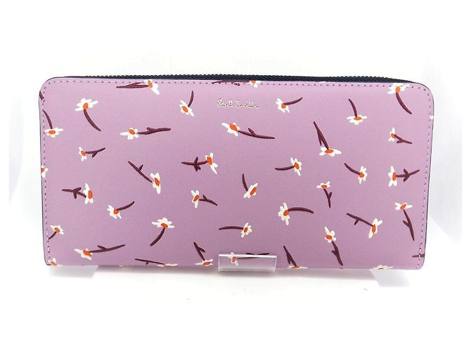 Paul Smith Leather Long Wallet Purple