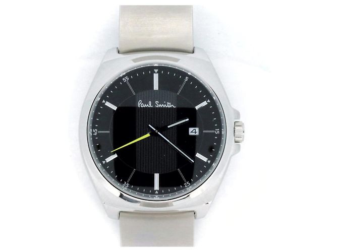 Paul Smith Closed Eyes Edelstahl Uhr Schwarz