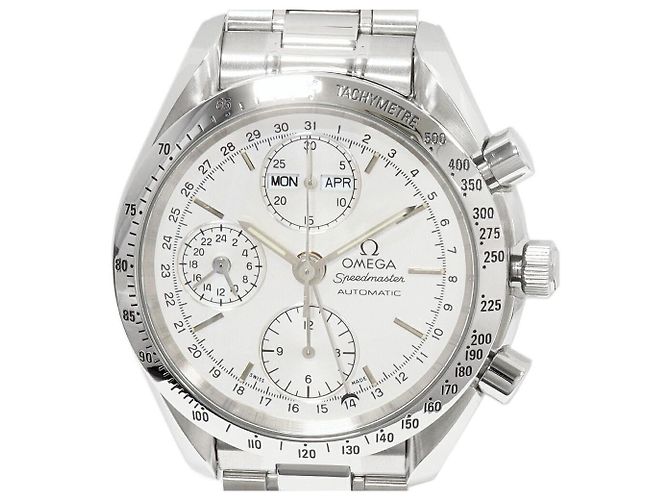 Reloj automático Omega Speedmaster esfera plateada 3521.30 Plata