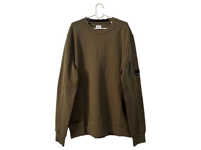 CP Company Diagonal Raised Fleece Sweatshirt Grün