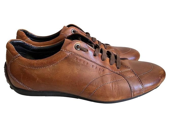 Hugo Boss Leder Sneakers Braun