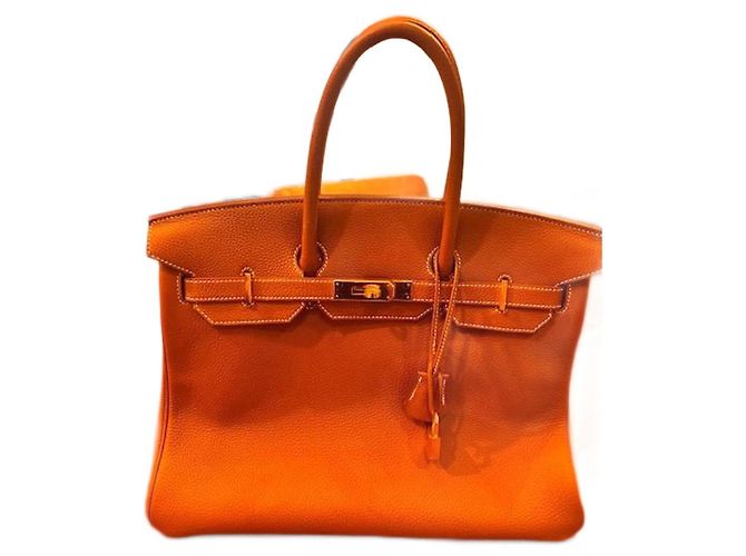 Hermès Hermes Togo Birkin 35 Handbag Marron