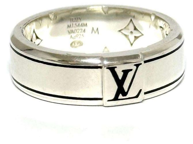 Louis Vuitton Men's Silver Spike Band Ring Silvery