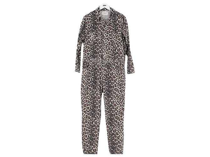 Bash Beige Baumwoll-Jumpsuit