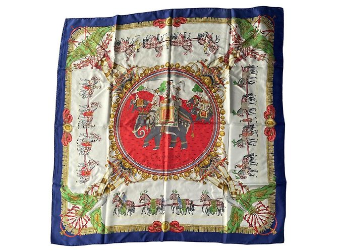 Bufanda Hermès – Caparazón de Francia e India Multicolor