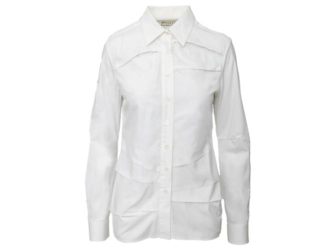 Maison Martin Margiela Camicia Plissettata Maison Margiela Bianco