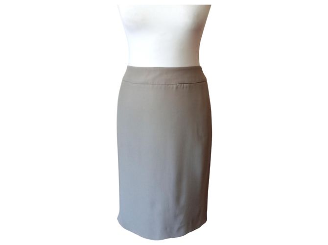 Giorgio Armani Graue Midi-Rock von Armani