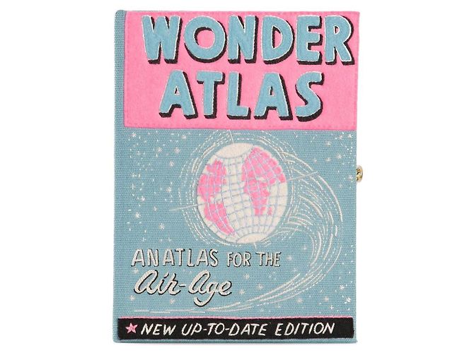 Olympia Le Tan Pochette per Libro Le-Tan Wonder Atlas Blu chiaro