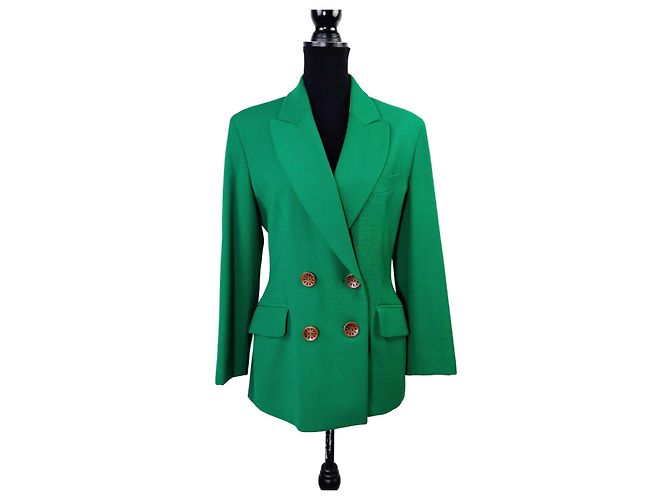 Moschino Cheap And Chic Moschino 90s green wool jacket