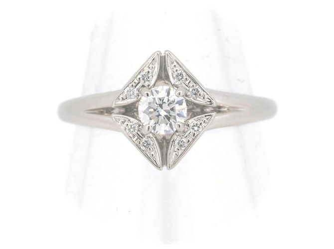 Autre Marque Forevermark PT900 Diamantring Silber