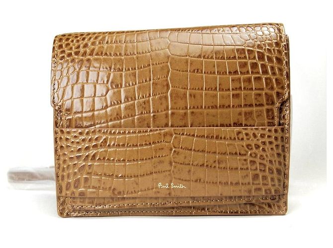 Bolsa de ombro em couro PWR411 da Paul Smith Marrom Bronze