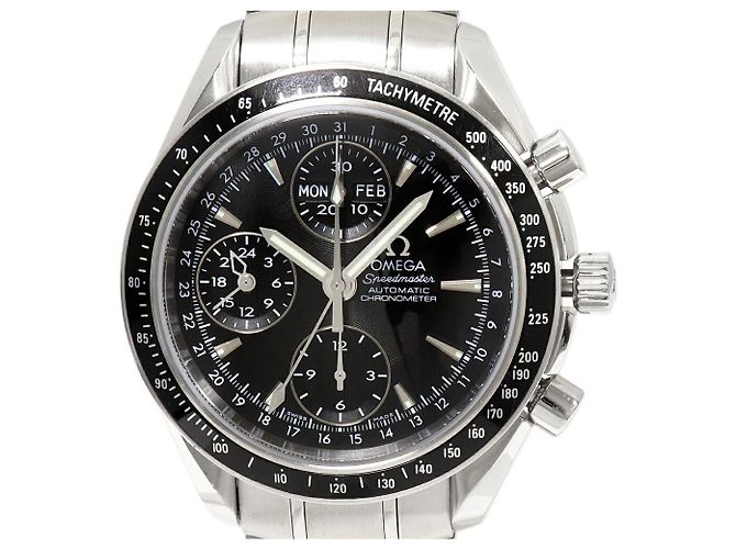 OMEGA Speedmaster Chronograph aus Edelstahl Schwarz