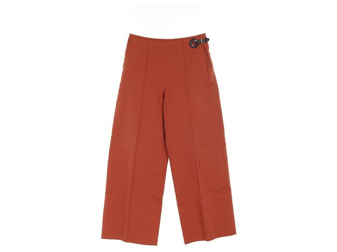 Pantalones de algodón Hermès Castaño