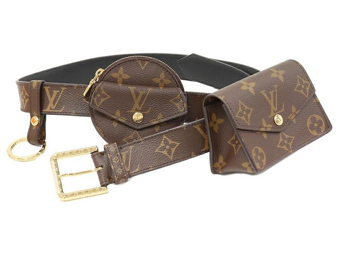 Cinturón Multi Pochette 2way Sangle Daily Monogram Louis Vuitton M0236W Castaño