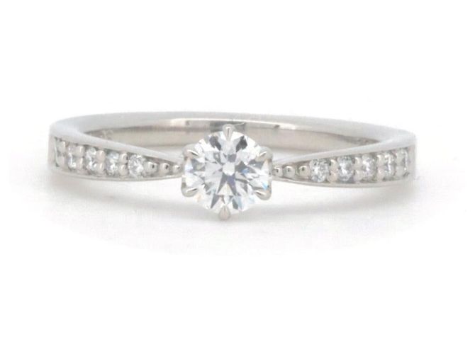 Autre Marque Lazare Diamond PT950 Diamantring Silber