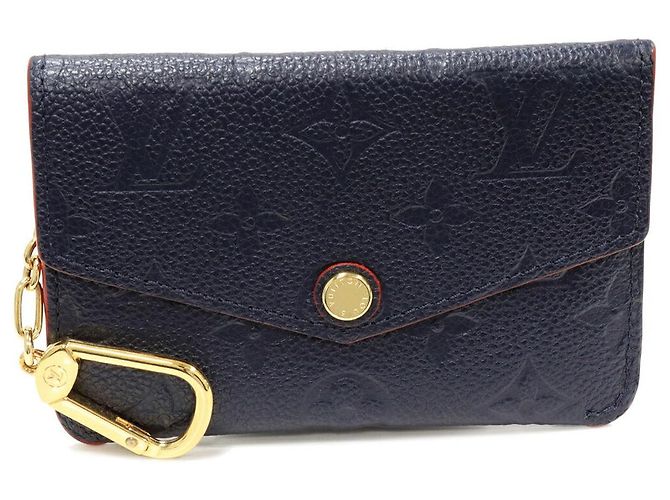 Louis Vuitton Monogram Empreinte Pochette Clé 2way coin case key case M62017 Blue