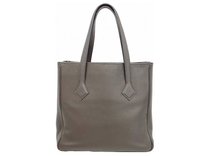 Bolso Tote Victoria de Hermès Damier ebene