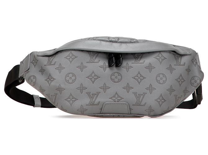 Louis Vuitton Gray Monogram Shadow Discovery Bumbag Brown
