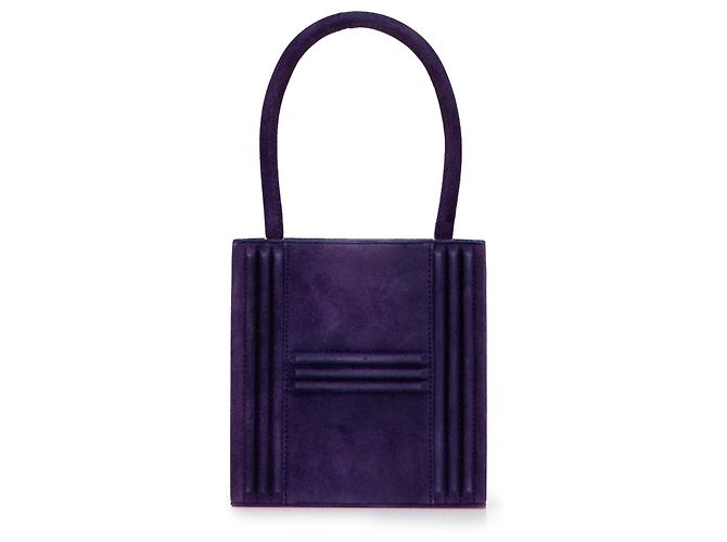 Bolsa Hermès Kelly Cadena Mini Doblis roxa Roxo