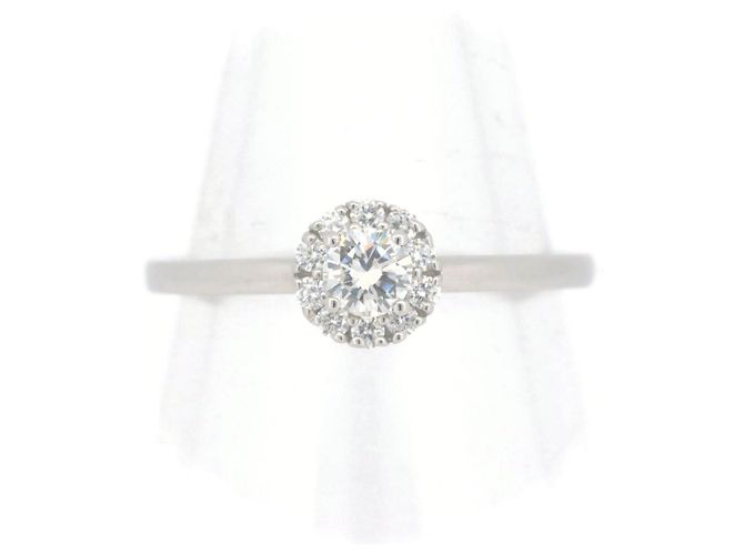 Autre Marque Anello in diamante GSTV PT950 Argento