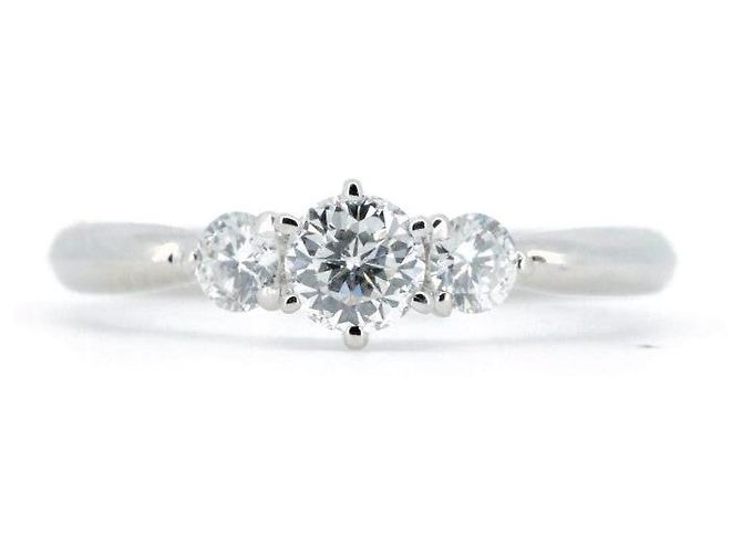 Autre Marque D&D144 PT900 Diamantring Silber