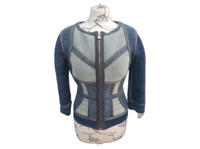 Autre Marque Harper Indigo Bandage Jacke Hellblau