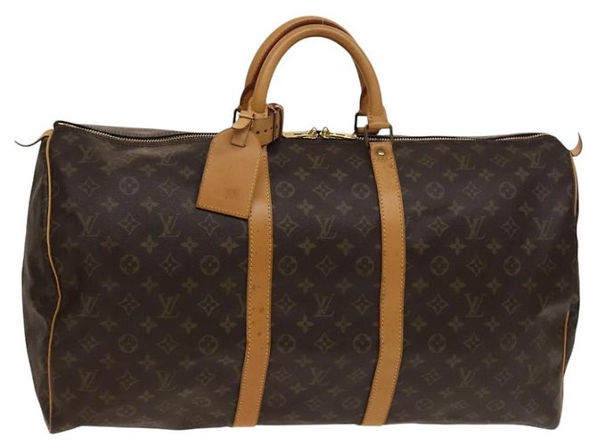 LOUIS VUITTON Bolsa Boston Monogram Keepall 55 M41424 LV Auth 138586 Monograma