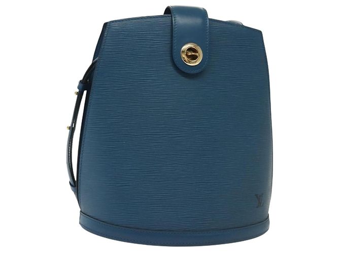 LOUIS VUITTON Borsa a Spalla Epi Cluny Blu M52255 LV Auth BA5000