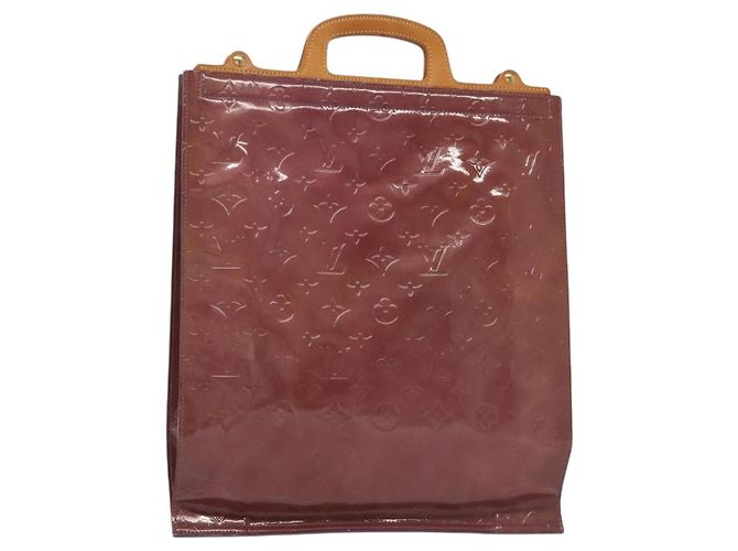 LOUIS VUITTON Monogram Vernis Stanton Tote Bag Lila Viole M91079 Auth BA4977