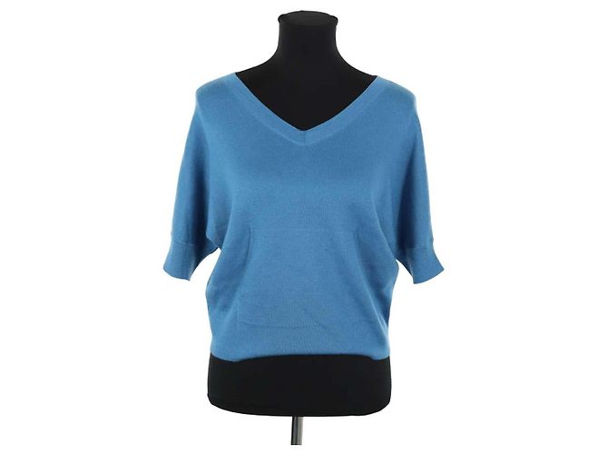 Loro Piana Pull en cachemire bleu