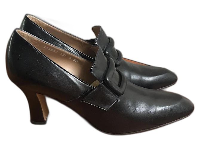 Autre Marque Schwarze Leder Schuhe Mario Valentino