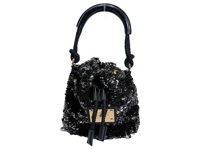 Sac à main à cordon Mini No Elococo de Louis Vuitton Noir