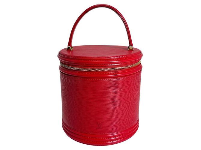 Louis Vuitton Epi Cannes Handtasche Rot