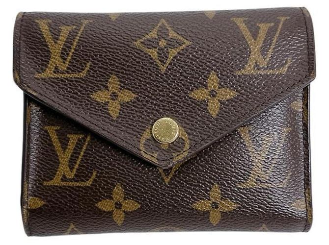 Louis Vuitton Monogram Victorine Tri-fold Wallet Brown