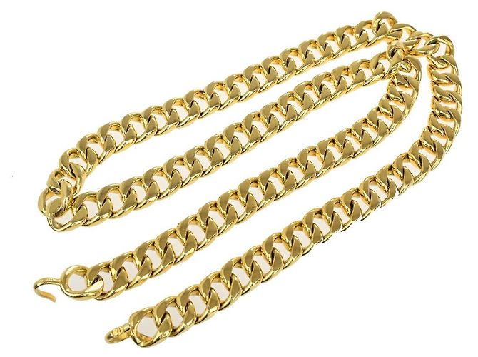 Chanel CC Chunky Chain-Link Belt Gold-plated Golden