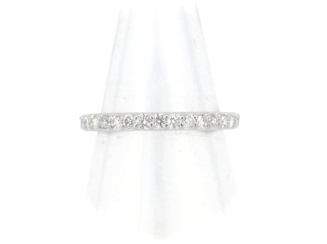 Autre Marque Ponte Vecchio Diamant Au750 Halb-Ewigkeit Ring Silber