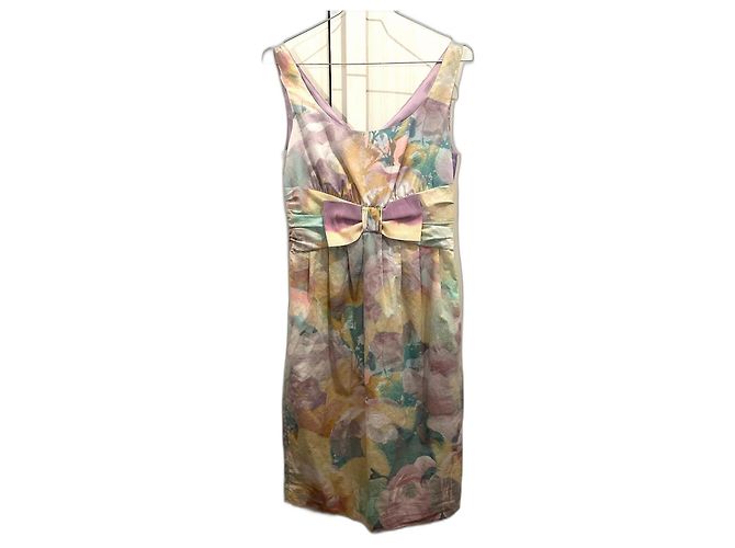 Abito midi in cotone Moschino Cheap And Chic Multicolore