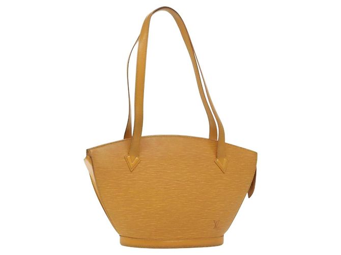 LOUIS VUITTON Bolsa Larga con Asas Saint Jacques Epi Amarilla M52339 LV Auth BA5080 Amarillo