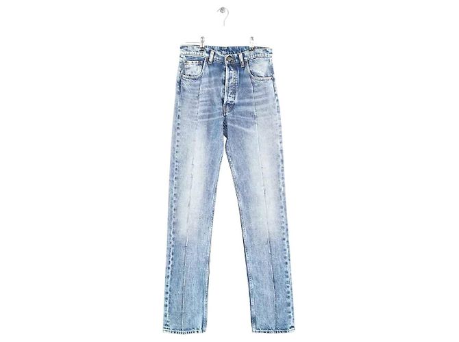 Maison Martin Margiela Jeans rectos de algodón azul